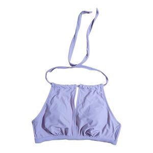 Time and Tru Lavender Halter Bikini Top Medium (8-10) Adjustable Strap Lined